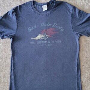 Utility Graphic Tee Navy Blue Women's Sz Small T-shirt Retro Y2K